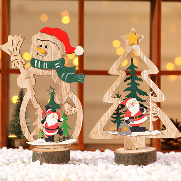 Christmas Day Wooden Bar Decoration Decorations