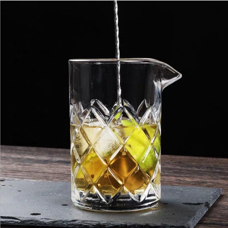 Ice Strainer Crystal Glass Stainless Steel Cocktail Shaker Cocktail Set