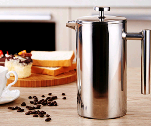 Double Stainless Steel Coffee Pot