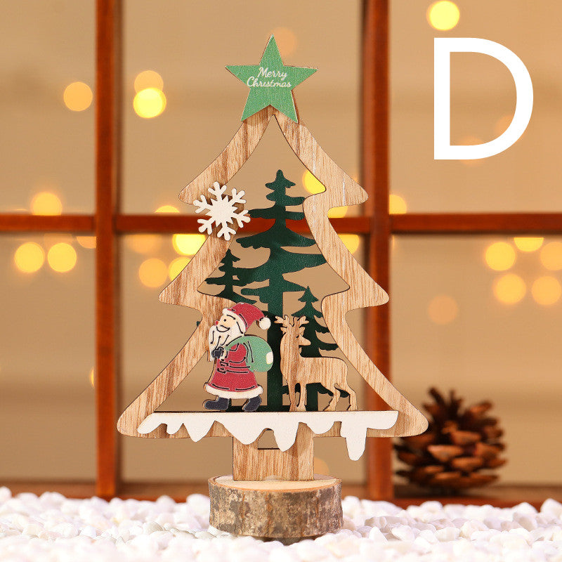 Christmas Day Wooden Bar Decoration Decorations