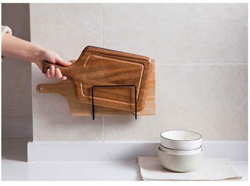 Kitchen cutting board rack