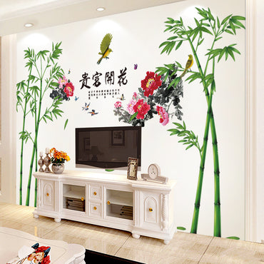 Bamboo Sticker Wall Paper Self-adhesive Household